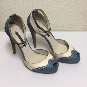 Ralph Lauren ankle strap pumps